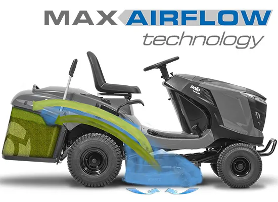 MaxAirflow Technologie | solo® by AL-KO Comfort Pro Rasentraktoren