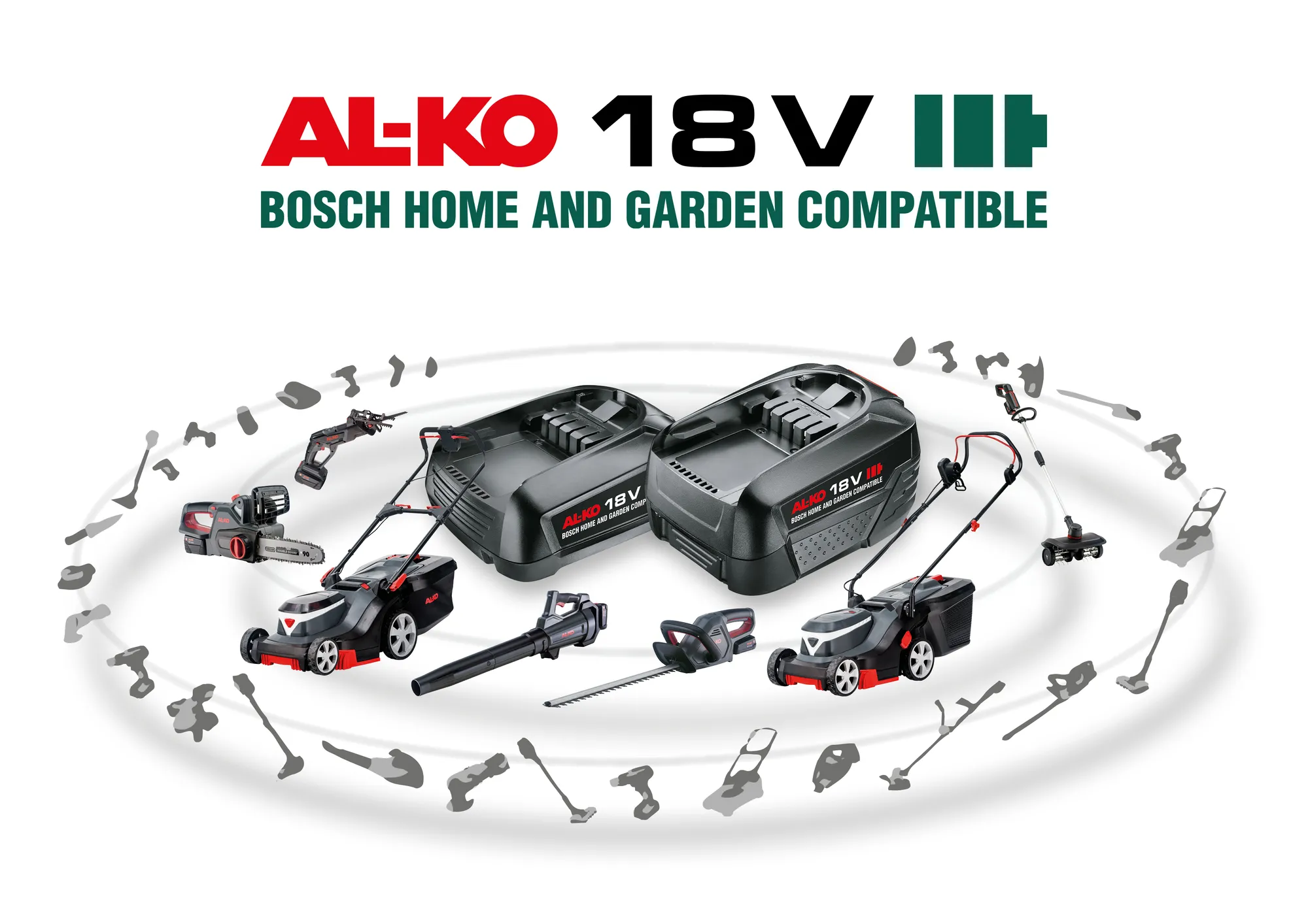 Akumulatorsko-orodje | AL-KO 18 V Bosch Home & Garden compatible